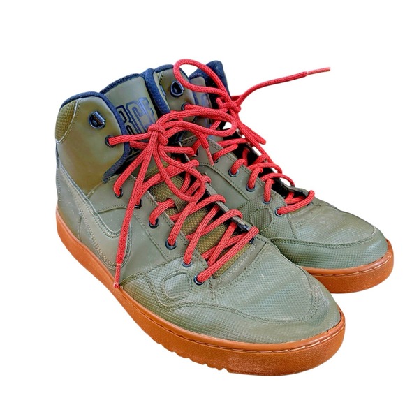 Nike Son Of Force Mid Winter MENS 12 PRE-OWNED Green Sneakers 807242-330 SHOES - Picture 4 of 16